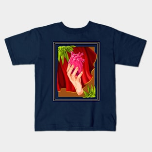 Heart in the palm Kids T-Shirt